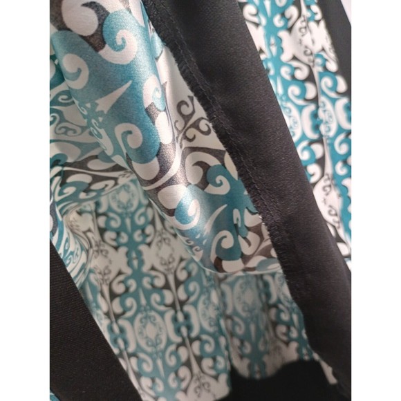 Trulli Ladies Sz 10 Sleeveless Blue Dress Floral Print Tie Waist - Picture 4 of 15